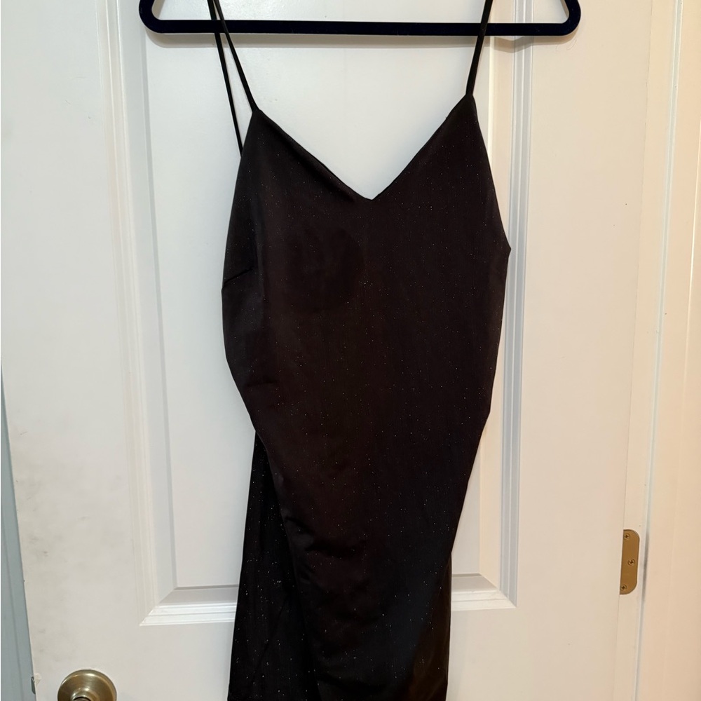 Windsor Black Sparkle Mini Dress